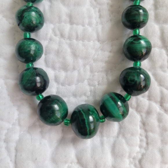 Jewelry Lot Malachite Lapis Beads - Picture 3 of 9